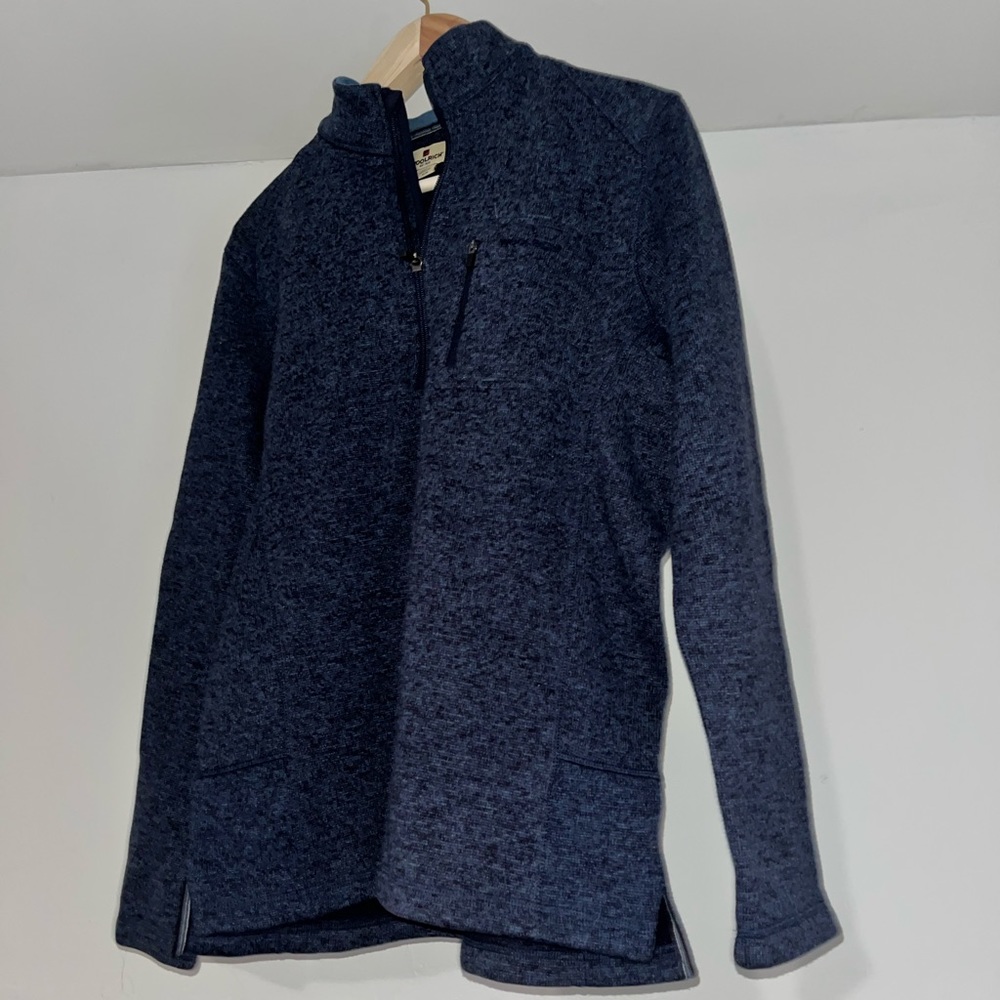 Heather blue quarter zip